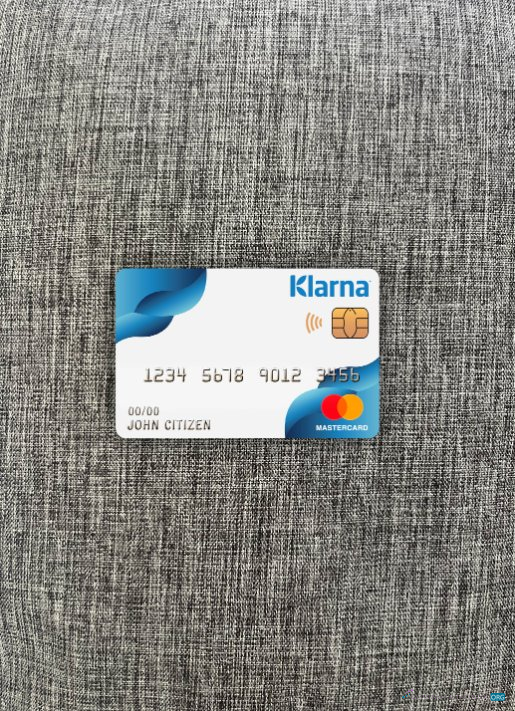 Download Finland Klarna bank mastercard photolook front Photoshop template